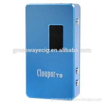 2015 Authentic mechanical mod ecig Cloupor T8 150w vs dna 30 cloupor mini